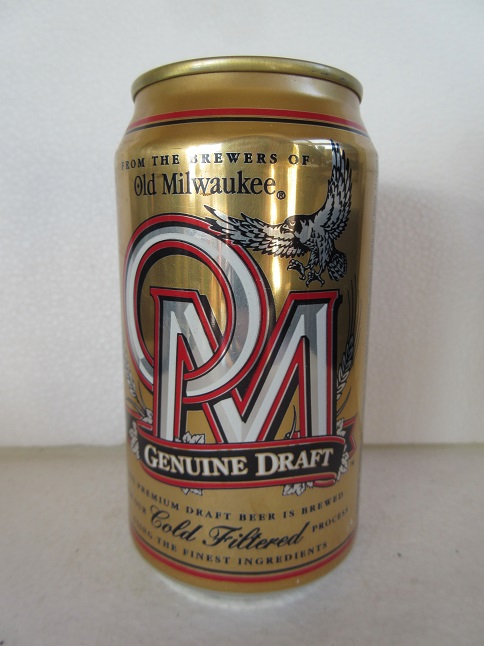 Old Milwaukee Genuine Draft - ' From The Brewers of OM' - T/O